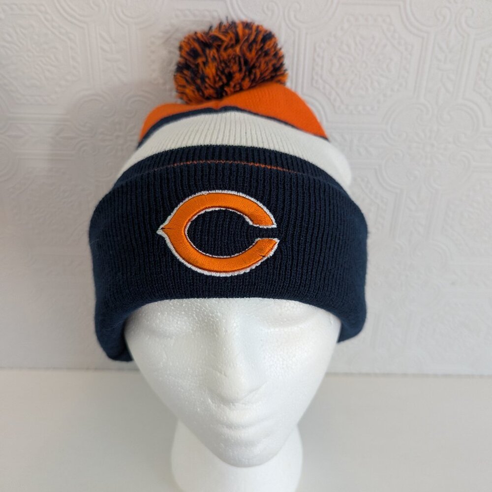 Budlight Promo Chicago Bears NFL Football Pom Beanie hat